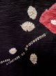画像6: L1105A Mint  羽織 女性用着物  シルク（正絹）   黒, 花 【中古】 【USED】 【リサイクル】 ★★★★☆ (6)