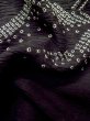 画像11: L1105B  羽織 女性用着物  シルク（正絹）   黒, 笹 【中古】 【USED】 【リサイクル】 ★☆☆☆☆ (11)