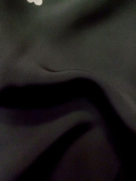 画像10: L1105D Mint  羽織 女性用着物  シルク（正絹）   黒, 花 【中古】 【USED】 【リサイクル】 ★★★★☆ (10)