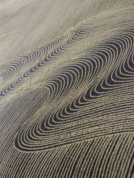 画像8: L1116E Mint  小紋 女性用着物  化繊   ベージュ, 抽象的模様 【中古】 【USED】 【リサイクル】 ★★★★★ (8)