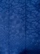 画像3: L1116K  小紋 女性用着物  シルク（正絹）   青, 花 【中古】 【USED】 【リサイクル】 ★★★☆☆ (3)