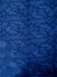 画像4: L1116K  小紋 女性用着物  シルク（正絹）   青, 花 【中古】 【USED】 【リサイクル】 ★★★☆☆ (4)
