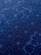 画像9: L1116K  小紋 女性用着物  シルク（正絹）   青, 花 【中古】 【USED】 【リサイクル】 ★★★☆☆ (9)