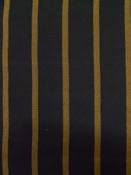 画像5: L1116L  小紋 女性用着物  シルク(正絹)   黒, 縞 【中古】 【USED】 【リサイクル】 ★☆☆☆☆ (5)