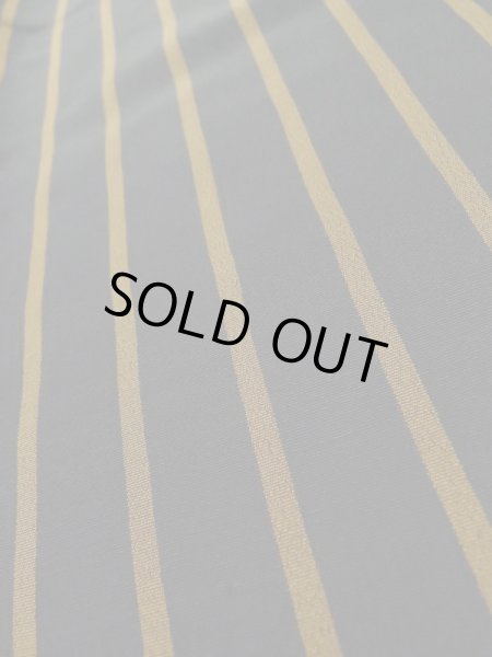 画像7: L1116L  小紋 女性用着物  シルク（正絹）   黒, 縞 【中古】 【USED】 【リサイクル】 ★☆☆☆☆ (7)