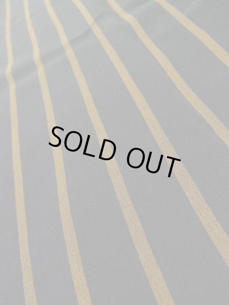 画像8: L1116L  小紋 女性用着物  シルク（正絹）   黒, 縞 【中古】 【USED】 【リサイクル】 ★☆☆☆☆ (8)