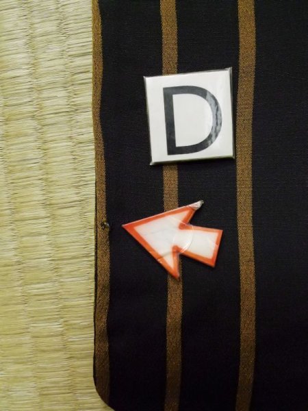 画像15: L1116L  小紋 女性用着物  シルク(正絹)   黒, 縞 【中古】 【USED】 【リサイクル】 ★☆☆☆☆ (15)