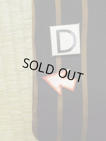 画像15: L1116L  小紋 女性用着物  シルク（正絹）   黒, 縞 【中古】 【USED】 【リサイクル】 ★☆☆☆☆ (15)