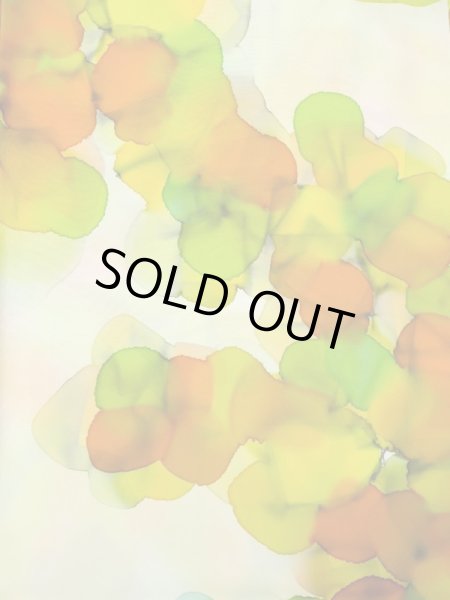 画像3: L1116T  小紋 女性用着物  シルク(正絹) 淡い 薄い マルチカラー, 抽象的模様 【中古】 【USED】 【リサイクル】 ★★★★☆ (3)