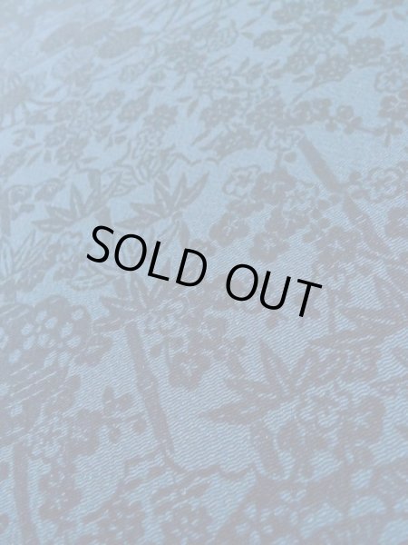 画像10: L1116X  小紋 女性用着物  シルク(正絹)  深い 青, 花 【中古】 【USED】 【リサイクル】 ★★★☆☆ (10)