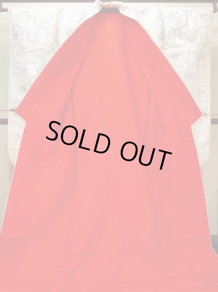 画像4: L1124B  打掛 女性用着物  シルク(正絹)   オフ ホワイト, 菊 【中古】 【USED】 【リサイクル】 ★☆☆☆☆ (4)