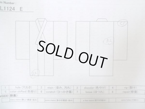 画像22: L1124E  打掛 女性用着物  シルク(正絹)   黒, 鳳凰 【中古】 【USED】 【リサイクル】 ★☆☆☆☆ (22)
