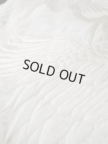 画像11: L1124F  打掛 女性用着物  化繊   白, 梅 【中古】 【USED】 【リサイクル】 ★★☆☆☆ (11)