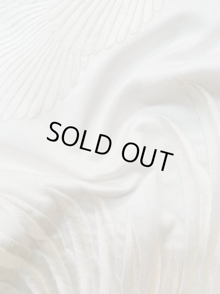 画像14: L1124F  打掛 女性用着物  化繊   白, 梅 【中古】 【USED】 【リサイクル】 ★★☆☆☆ (14)