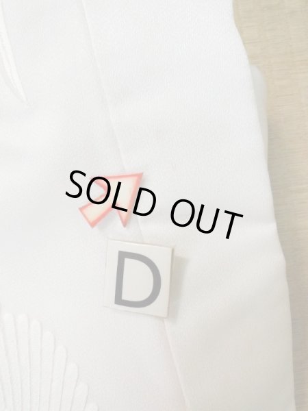 画像20: L1124F  打掛 女性用着物  化繊   白, 梅 【中古】 【USED】 【リサイクル】 ★★☆☆☆ (20)