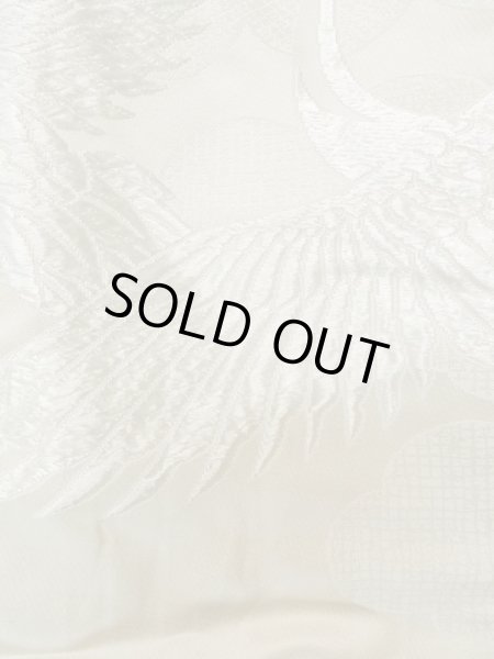 画像7: L1124I  打掛 女性用着物 白無垢 シルク(正絹)   白, 橘 【中古】 【USED】 【リサイクル】 ★★☆☆☆ (7)