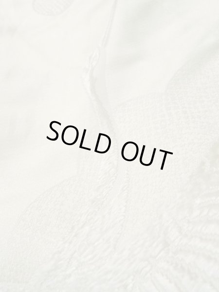 画像9: L1124I  打掛 女性用着物 白無垢 シルク(正絹)   白, 橘 【中古】 【USED】 【リサイクル】 ★★☆☆☆ (9)