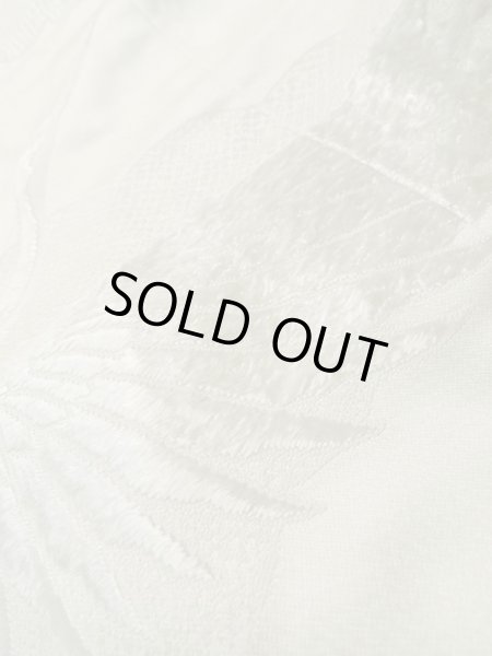 画像10: L1124I  打掛 女性用着物 白無垢 シルク(正絹)   白, 橘 【中古】 【USED】 【リサイクル】 ★★☆☆☆ (10)