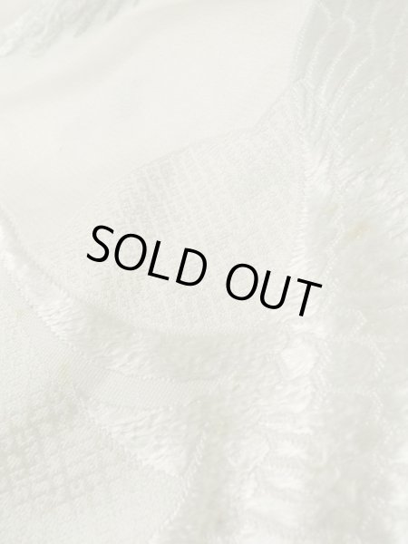 画像11: L1124I  打掛 女性用着物 白無垢 シルク(正絹)   白, 橘 【中古】 【USED】 【リサイクル】 ★★☆☆☆ (11)