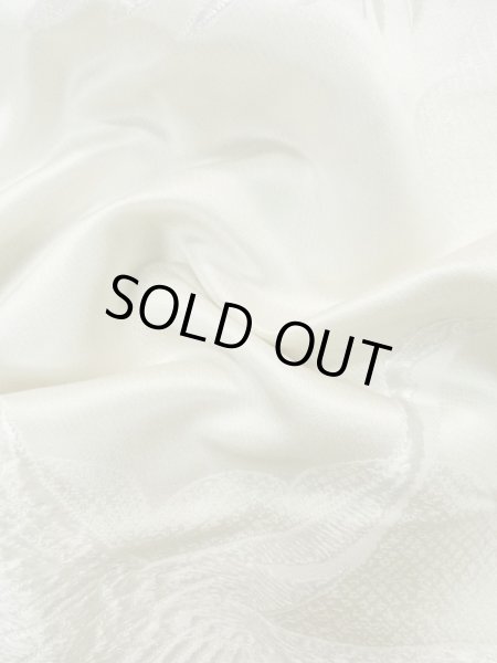 画像13: L1124I  打掛 女性用着物 白無垢 シルク(正絹)   白, 橘 【中古】 【USED】 【リサイクル】 ★★☆☆☆ (13)