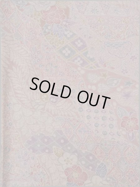 画像3: L1201E Mint  小紋 女性用着物  シルク(正絹)  淡い 桃色, 花 【中古】 【USED】 【リサイクル】 ★★★★☆ (3)