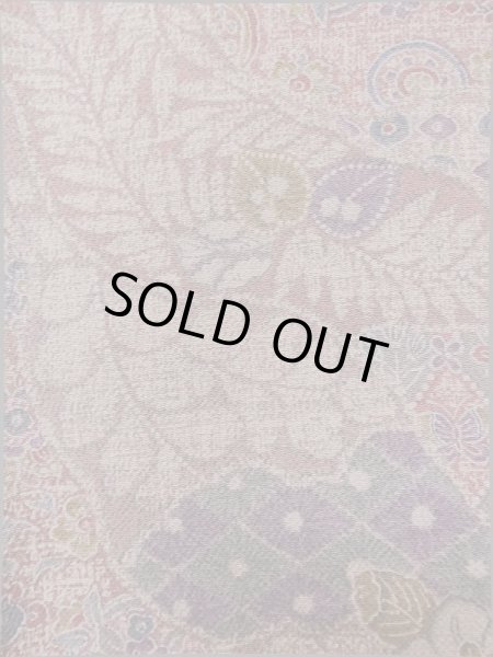 画像6: L1201E Mint  小紋 女性用着物  シルク(正絹)  淡い 桃色, 花 【中古】 【USED】 【リサイクル】 ★★★★☆ (6)