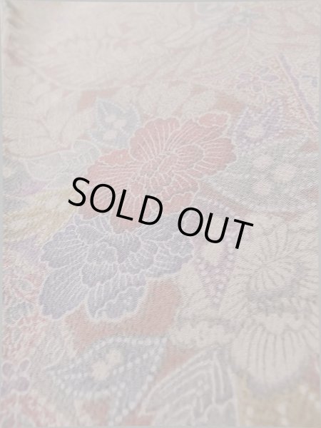 画像10: L1201E Mint  小紋 女性用着物  シルク(正絹)  淡い 桃色, 花 【中古】 【USED】 【リサイクル】 ★★★★☆ (10)