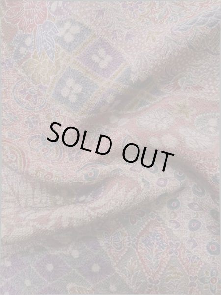 画像12: L1201E Mint  小紋 女性用着物  シルク(正絹)  淡い 桃色, 花 【中古】 【USED】 【リサイクル】 ★★★★☆ (12)