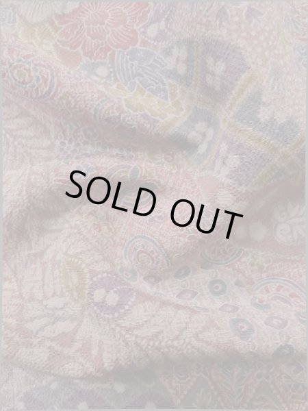 画像13: L1201E Mint  小紋 女性用着物  シルク(正絹)  淡い 桃色, 花 【中古】 【USED】 【リサイクル】 ★★★★☆ (13)