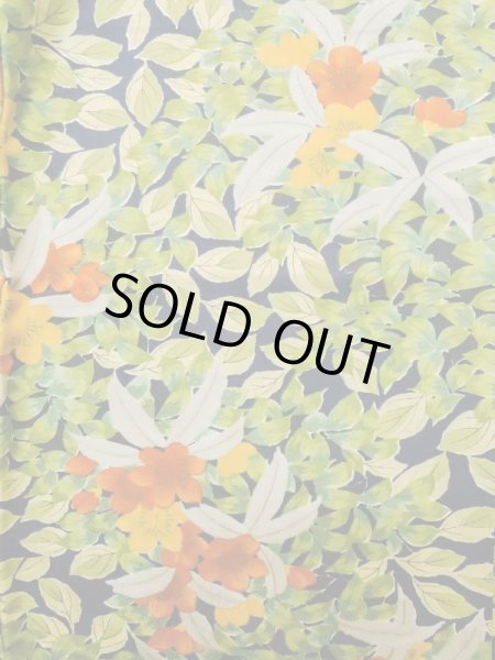 画像3: L1201G Mint  小紋 女性用着物  シルク(正絹)   黒, 桜 【中古】 【USED】 【リサイクル】 ★★★★☆ (3)