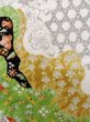 画像7: L1201O Mint  小紋 女性用着物  シルク（正絹）   白, 花 【中古】 【USED】 【リサイクル】 ★★★★☆ (7)
