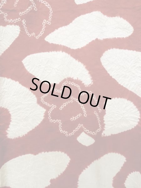 画像3: L1202C  小紋 女性用着物  シルク(正絹)   白, 花 【中古】 【USED】 【リサイクル】 ★★☆☆☆ (3)