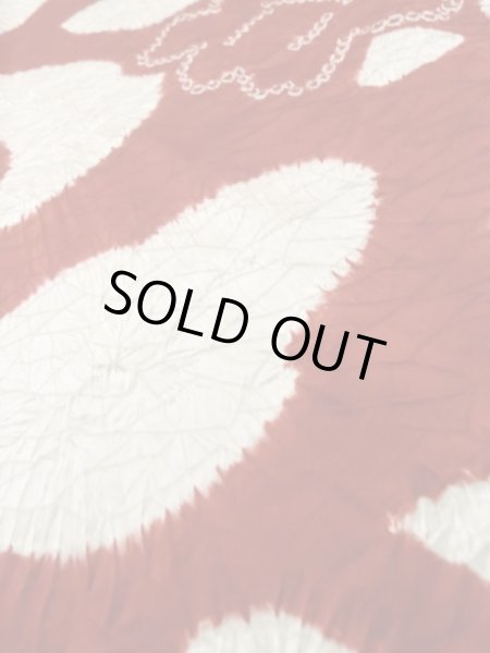 画像9: L1202C  小紋 女性用着物  シルク(正絹)   白, 花 【中古】 【USED】 【リサイクル】 ★★☆☆☆ (9)