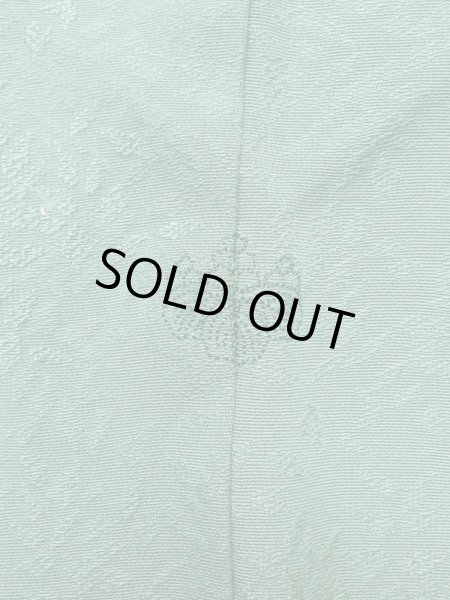 画像3: L1213B Mint  色無地 女性用着物  シルク(正絹)  淡い 緑色,  【中古】 【USED】 【リサイクル】 ★★★★★ (3)