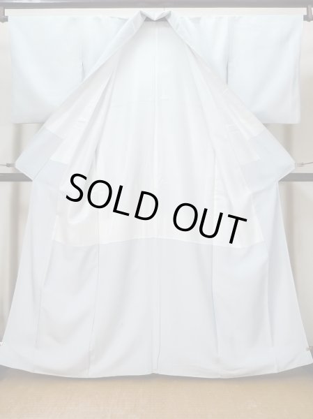 画像2: L1213D  色無地 女性用着物  シルク(正絹) 淡い 薄い 水色,  【中古】 【USED】 【リサイクル】 ★★★☆☆ (2)