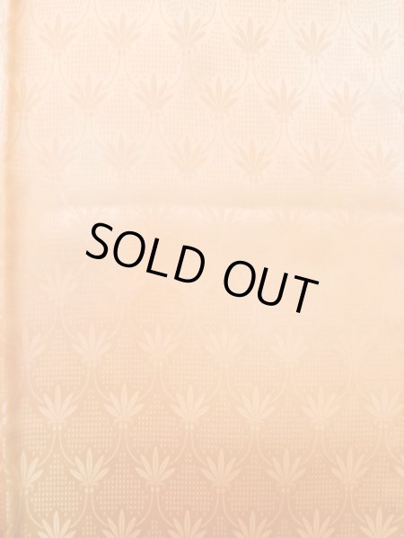 画像4: L1213E Mint  色無地 女性用着物  シルク（正絹） 淡い 薄い 橙色, ぼかし 【中古】 【USED】 【リサイクル】 ★★★★★ (4)