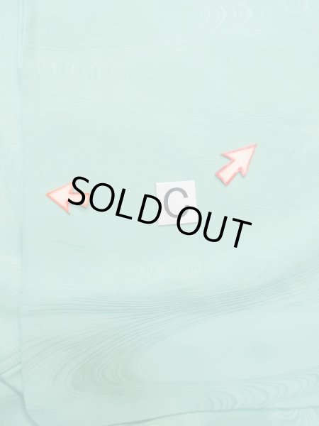 画像16: L1213F  色無地 女性用着物  シルク(正絹)  淡い 緑色,  【中古】 【USED】 【リサイクル】 ★★☆☆☆ (16)