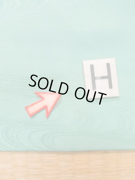 画像21: L1213F  色無地 女性用着物  シルク(正絹)  淡い 緑色,  【中古】 【USED】 【リサイクル】 ★★☆☆☆ (21)