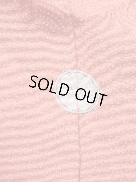 画像3: L1213M  色無地 女性用着物  シルク(正絹)  淡い 珊瑚色,  【中古】 【USED】 【リサイクル】 ★★★★★ (3)