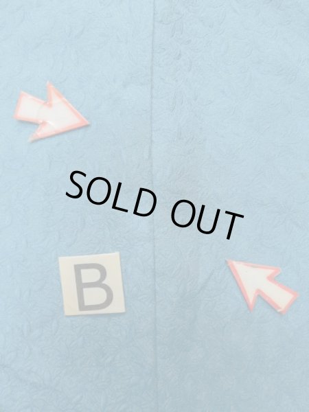 画像13: L1213T  色無地 女性用着物  シルク(正絹)   青緑色,  【中古】 【USED】 【リサイクル】 ★★☆☆☆ (13)