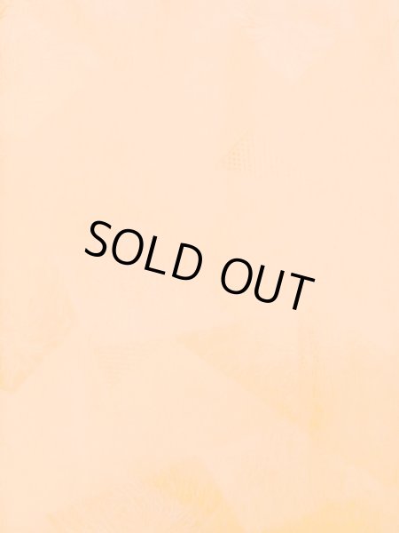 画像3: L1213U  小紋 女性用着物  シルク(正絹)  淡い 橙色, 抽象的模様 【中古】 【USED】 【リサイクル】 ★★★★☆ (3)