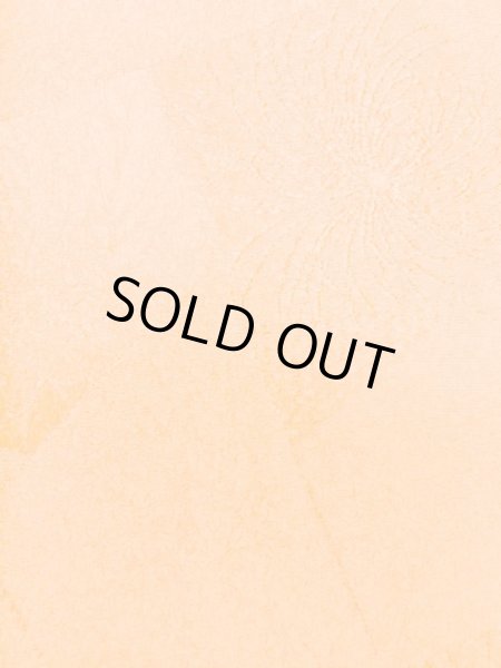 画像6: L1213U  小紋 女性用着物  シルク(正絹)  淡い 橙色, 抽象的模様 【中古】 【USED】 【リサイクル】 ★★★★☆ (6)