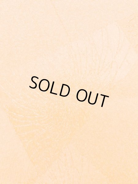 画像7: L1213U  小紋 女性用着物  シルク(正絹)  淡い 橙色, 抽象的模様 【中古】 【USED】 【リサイクル】 ★★★★☆ (7)