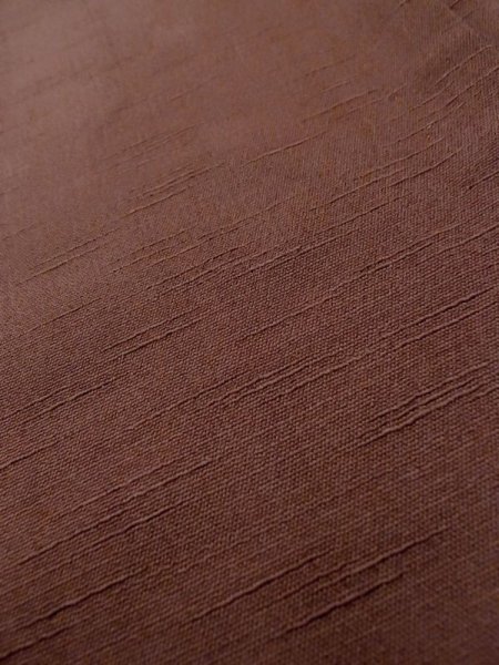 画像8: L1213X  色無地 女性用着物  化繊   茶色,  【中古】 【USED】 【リサイクル】 ★☆☆☆☆ (8)