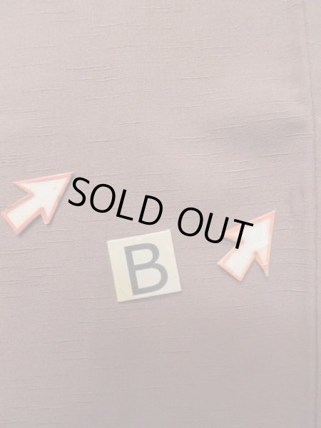 画像13: L1213X  色無地 女性用着物  化繊   茶色,  【中古】 【USED】 【リサイクル】 ★☆☆☆☆ (13)