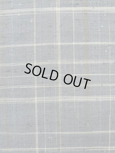 画像6: L1213Z  色無地 女性用着物  シルク(正絹)  深い 灰色, チェック柄 【中古】 【USED】 【リサイクル】 ★★★★☆ (6)