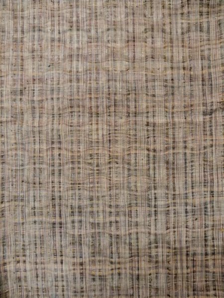 画像4: L1214A  紬 女性用着物  シルク(正絹)  淡い 灰色,  淡い【中古】 【USED】 【リサイクル】 ★★☆☆☆ (4)