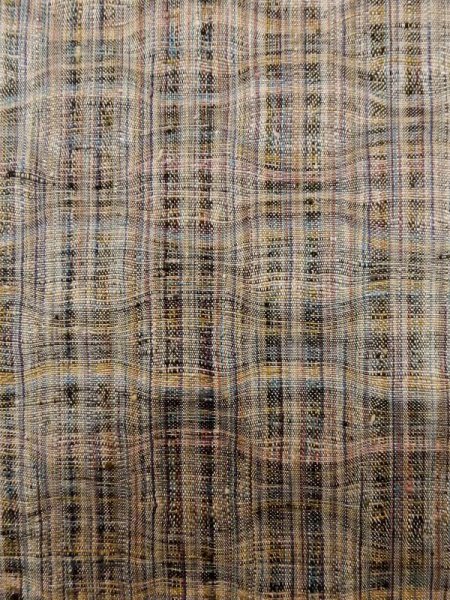 画像5: L1214A  紬 女性用着物  シルク(正絹)  淡い 灰色,  淡い【中古】 【USED】 【リサイクル】 ★★☆☆☆ (5)