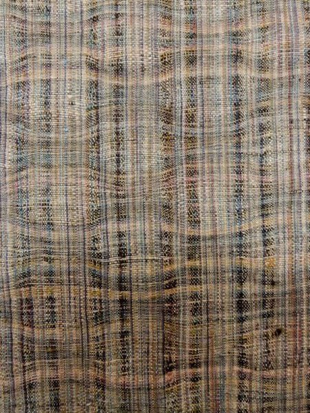 画像6: L1214A  紬 女性用着物  シルク(正絹)  淡い 灰色,  淡い【中古】 【USED】 【リサイクル】 ★★☆☆☆ (6)