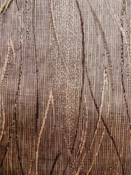 画像7: L1214C  織 女性用着物  化繊  淡い 茶色, 抽象的模様 【中古】 【USED】 【リサイクル】 ★☆☆☆☆ (7)